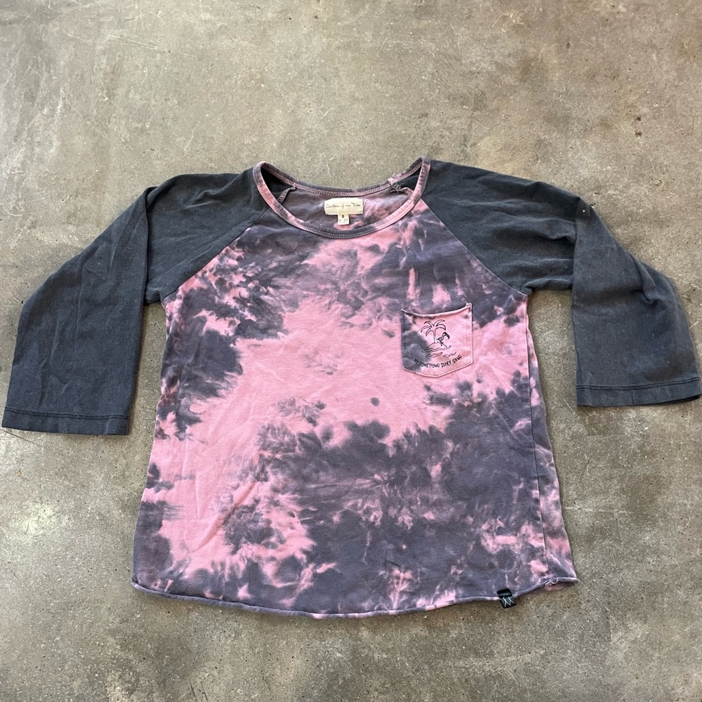 Children of the Tribe Shirt Tie Dye Crop Sleeve Australian Kids brand size 8-10